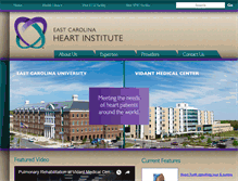 Tablet Screenshot of eastcarolinaheartinstitute.com